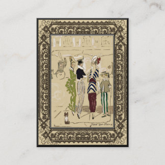 Carte De Visite Petite entreprise de conception vintage de mode