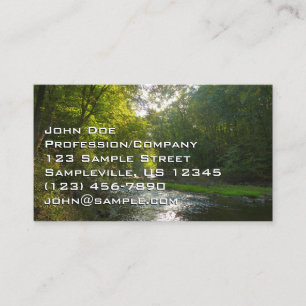 Carte De Visite Petite rivière Patuxent depuis Savage Park