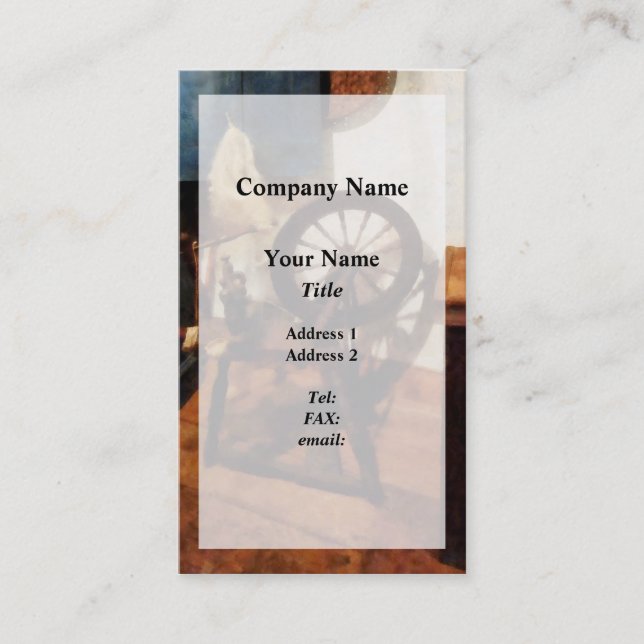 Carte De Visite Petite superposition de roue à rotation (Devant)