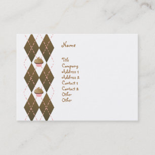 Carte De Visite Petits gâteaux et Jacquard