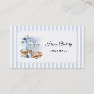 Carte De Visite Pétrin Bleu Boulangerie Pain au Levain