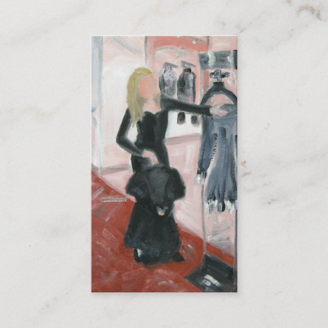 Carte De Visite Peu robes noires (Devant)