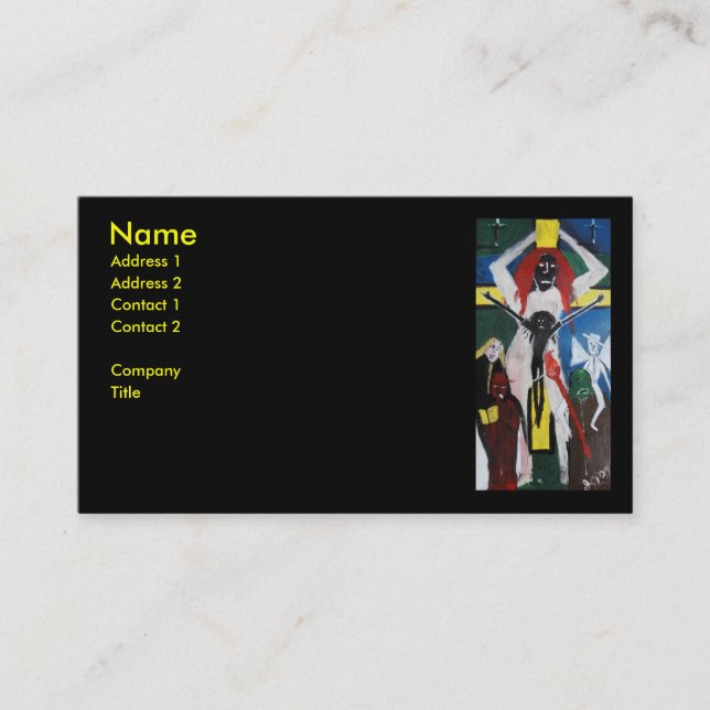 CARTE DE VISITE PEUR DE JÉSUS ROUX (Devant)