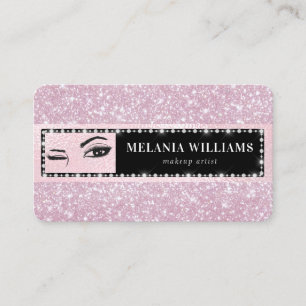 Carte De Visite Peyes maquillage Artiste Rose tendance Parties sci