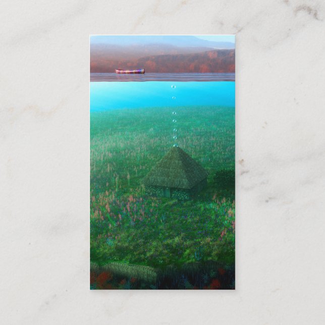 Carte De Visite Phantastes : Les Signets de chalet de l'île (Dos)