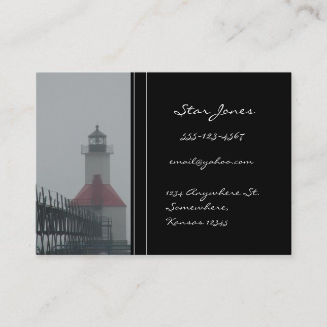 Carte de visite phare (Devant)