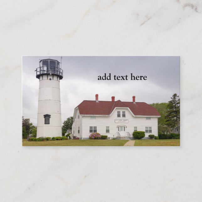 Carte De Visite Phare de Chatham dans le Massachusetts de Chatham (Devant)