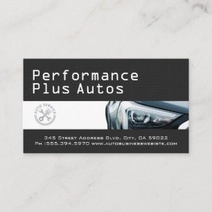 Carte De Visite Phares de voiture Autos de performance Réparat