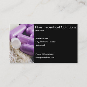 Carte de visite pharmaceutique de solutions
