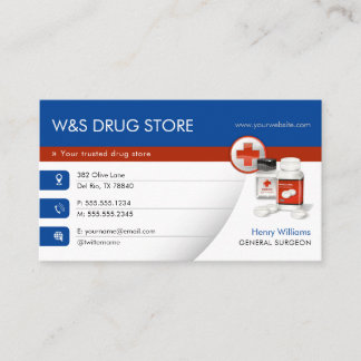Carte De Visite Pharmacie | Boutique de médicaments