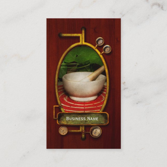 Carte De Visite Pharmacie - Pilon - L'herboriste (Devant)