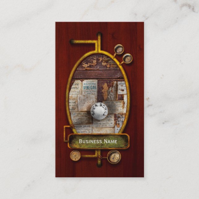 Carte De Visite Pharmacie - Signes des temps (Devant)