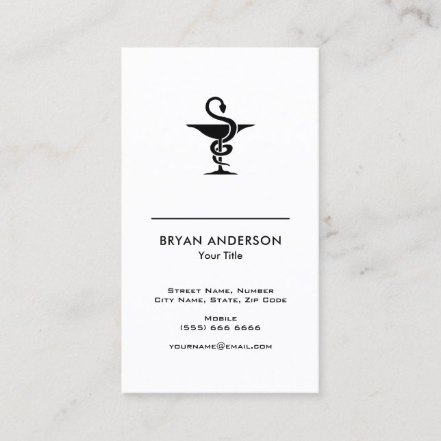 Carte de visite pharmacien (Devant)
