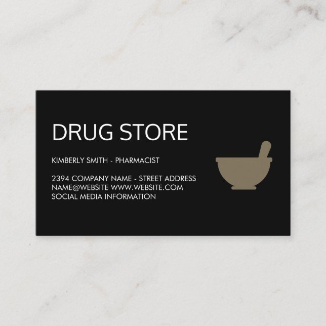 Carte de visite pharmacien (Devant)