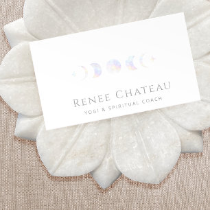 Carte De Visite Phase de la lune d'iridescente
