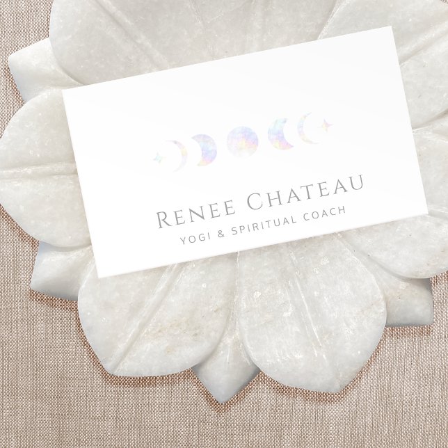 Carte De Visite Phase de la lune d'iridescente (Créateur téléchargé)