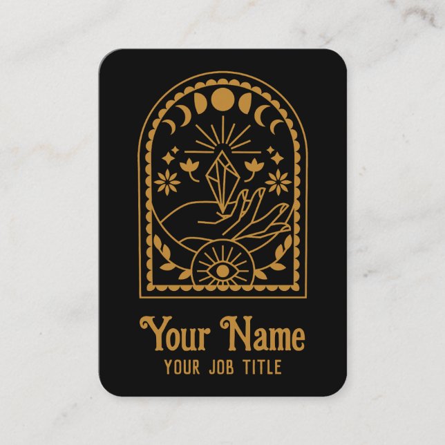 Carte De Visite Phases de cristal de cuisine mystique (Devant)