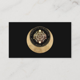 Carte de visite Phases de lune céleste