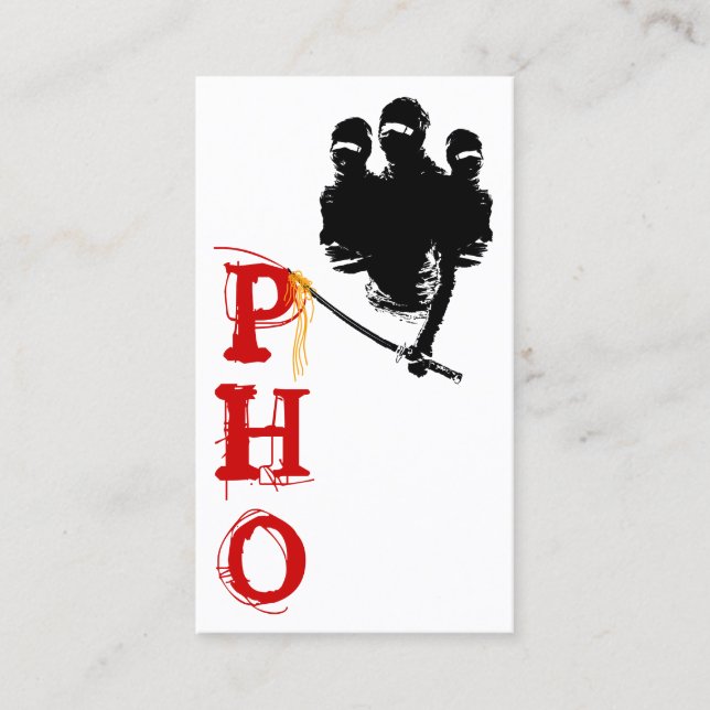 Carte De Visite PHO : nouilles de ninja (Devant)