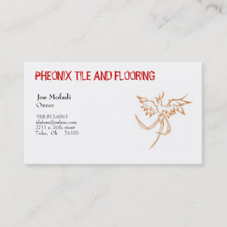 Carte De Visite Phoenix_4, TUILE de PHEONIX ET PLANCHER, Mofa de