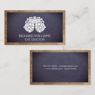 Carte De Visite Phoropter Médecin des yeux Arrière - plan en c