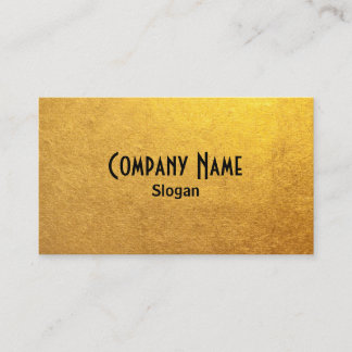 Carte De Visite Photo à feuille d'or noir et or
