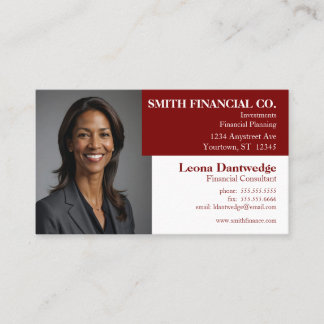 Carte De Visite Photo Adaptable Professionnel