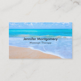 Carte De Visite Photo Amazing Beach Tropical Scene
