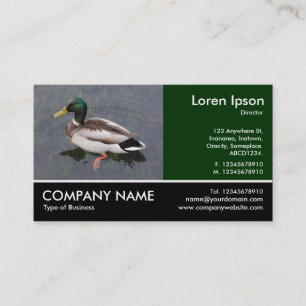 Carte De Visite Photo avec pied - Canard colvert