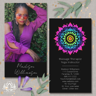 Carte De Visite Photo Boho métaphysique holistique Mandala Esoteri