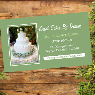 Carte De Visite Photo Cake Baker Chef Caterer Decorateur