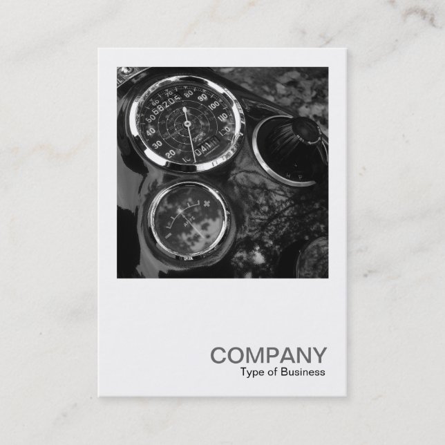 Carte De Visite Photo carré 0114 - Jeux de moto classiques (Devant)