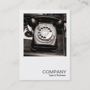 Carte De Visite Photo carré 0121 - Ancien téléphone