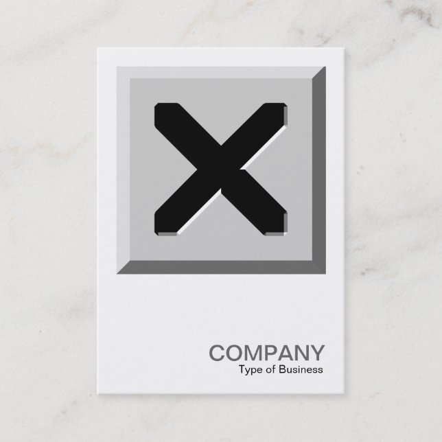 Carte De Visite Photo carré 0137 - Fermer Ici (Devant)