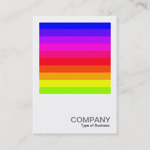 Carte De Visite Photo carré 0185 - Bars couleur 01 (Horizontal)