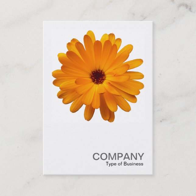 Carte De Visite Photo carré 0233 - Orange Marigold (Devant)