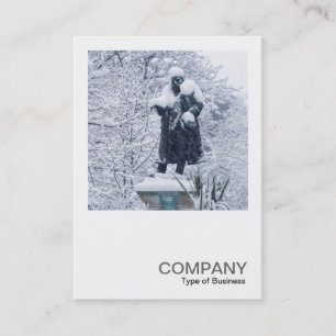 Carte De Visite Photo carré 0278 - Neige dans le parc