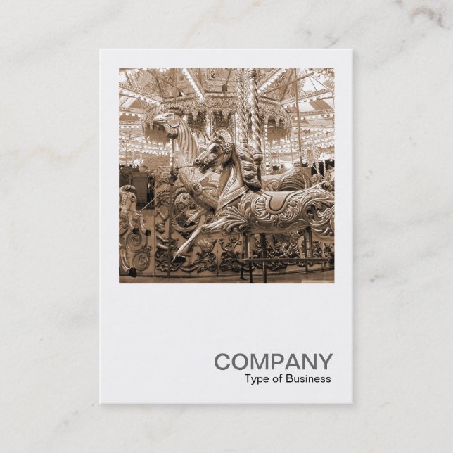 Carte De Visite Photo carré 028 - Carousel (Devant)
