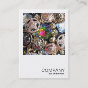 Carte De Visite Photo carré 0479 - Boule du marché aux puces