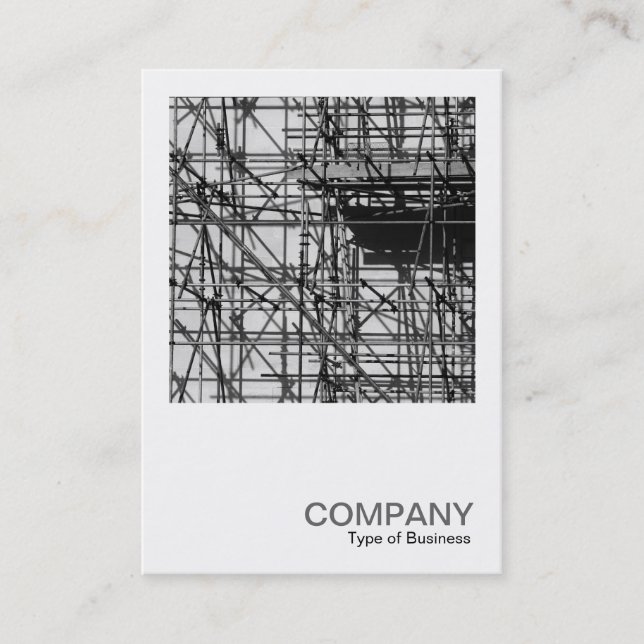 Carte De Visite Photo carré 0510 - Échafaudage (Devant)