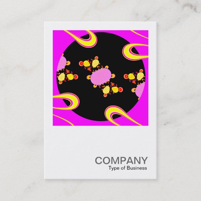 Carte De Visite Photo carré 077 - Conception fractale (Devant)