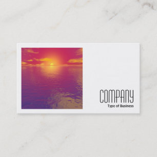 Carte De Visite Photo carré (v2) - coucher du soleil