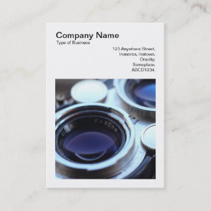 Carte De Visite Photo carré (v3) - Caméra TLR Vintage