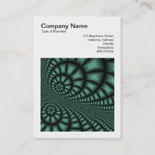 Carte De Visite Photo carré (v3) - Conception fractale