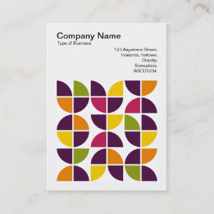 Carte De Visite Photo carré (v3) - Géométrie Abstraite 110421v2