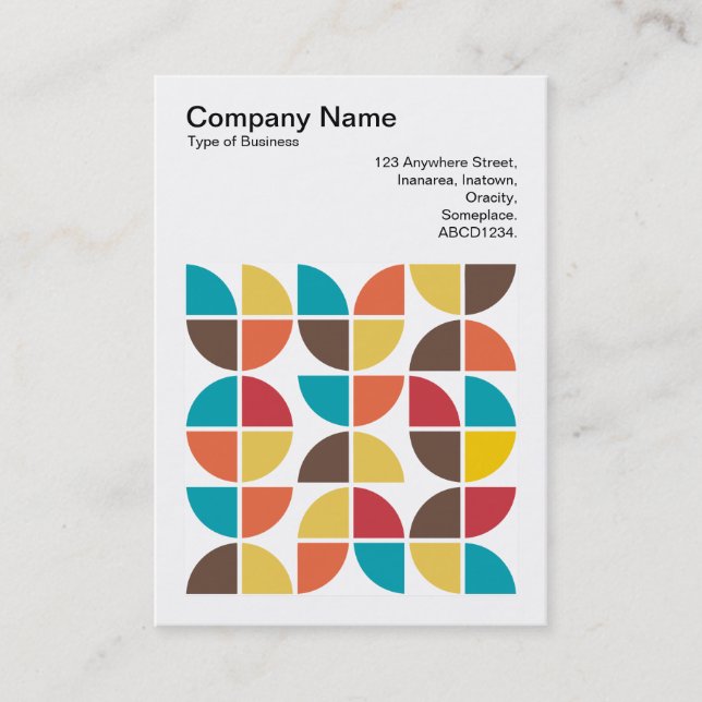 Carte De Visite Photo carré (v3) - Géométrie Abstraite 110421v3 (Devant)