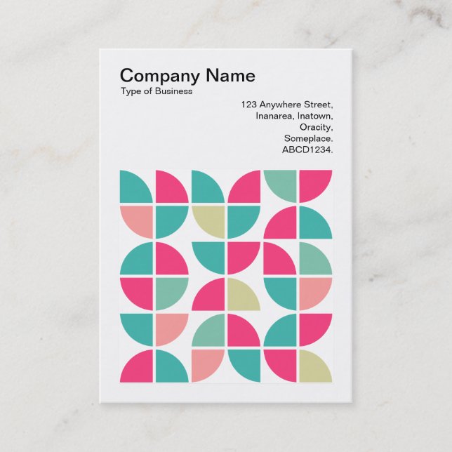 Carte De Visite Photo carré (v3) - géométrique Abstraite 110421 (Devant)