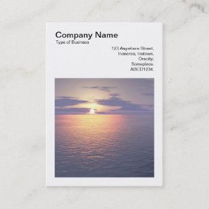 Carte De Visite Photo carré (v3) - lever/coucher du soleil