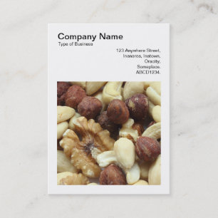 Carte De Visite Photo carré (v3) - Noix mélangées