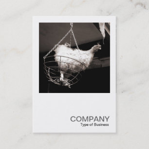 Carte De Visite Photo carrée 086 - poulet dans le panier